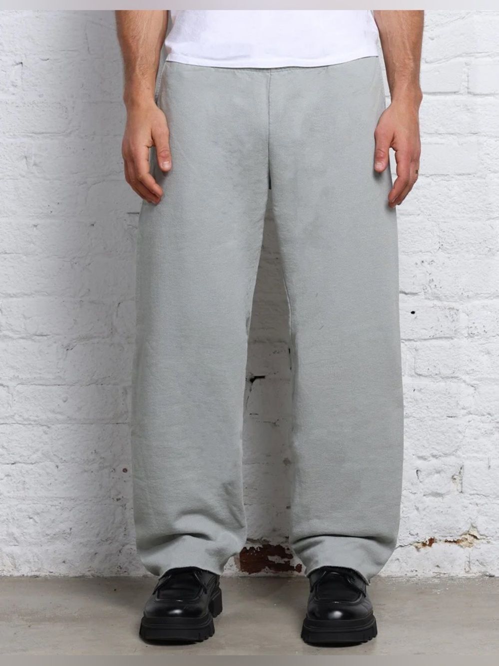 Pool House New York The Ludlow Crop Sweatpants In Frosted Mint XL